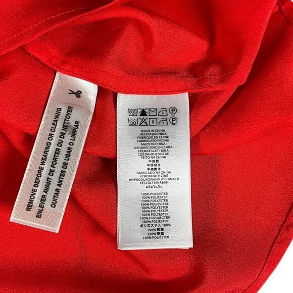 Michael Kors Women's Burnt Orange & Gold Sleeveless High Neck Bow Tie Size Large - Picture 9 of 11